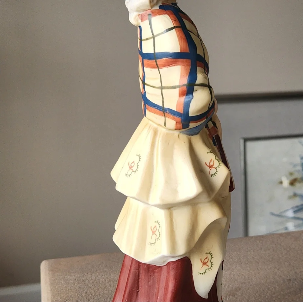Grant's Scotch Whiskey Scottish Woman Figurine Decanter Bottle Empty Bar Decor
